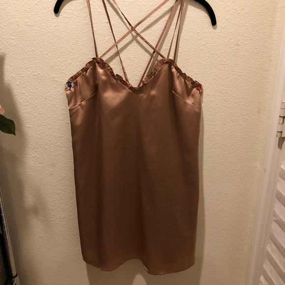 SILKY MINI DRESS - Picture 1 of 3